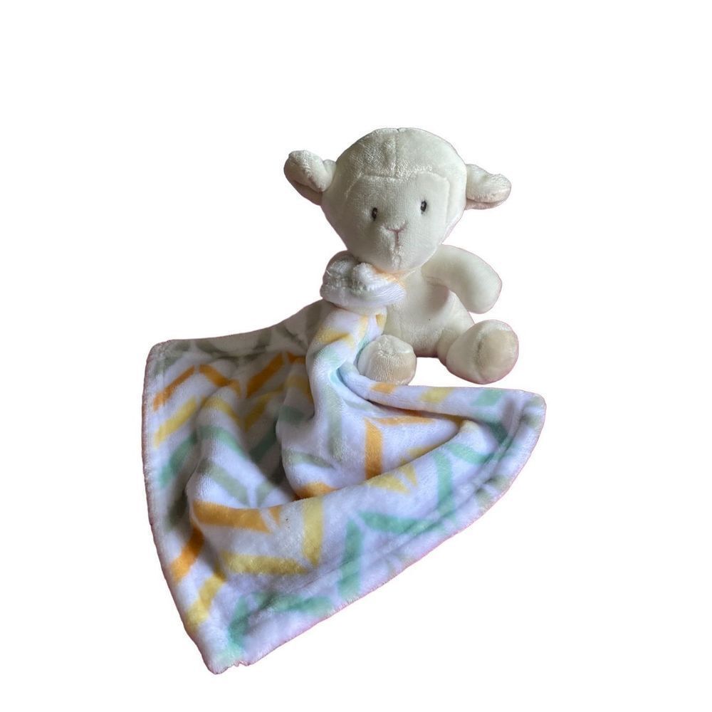 NWT Little miracles, white Lamb, baby security, blanket/lovey